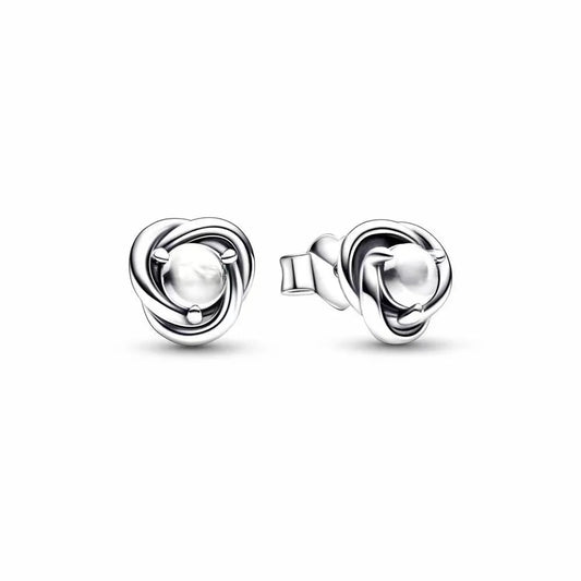 Pendientes Circulo Eternity Abril (trasnparente)