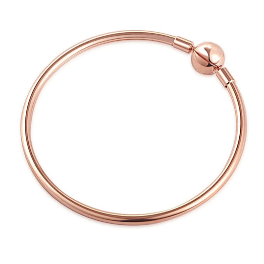 Pulsera Cadena Lisa Color Bronce Bola sin logo