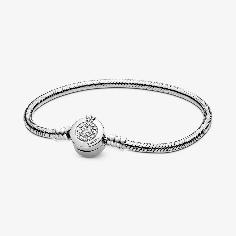 Pulsera  Cadena Serpiente Corona con logo